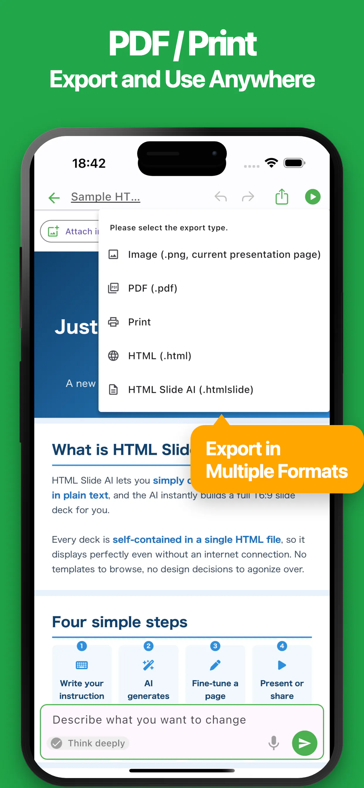 HTML Slide AI – AI Presentation Maker gallery image