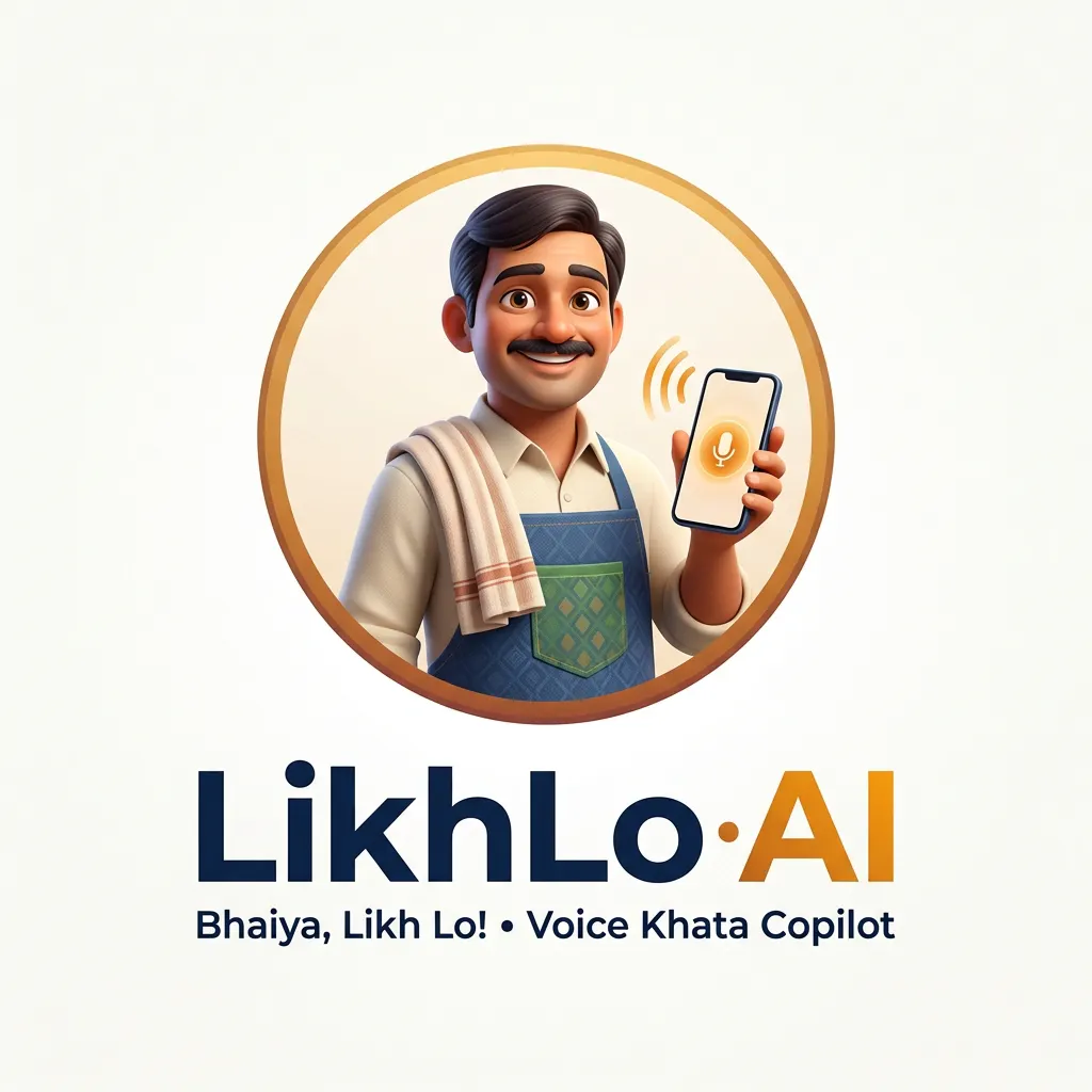 LikhLo AI: Voice Khata & Ledger logo