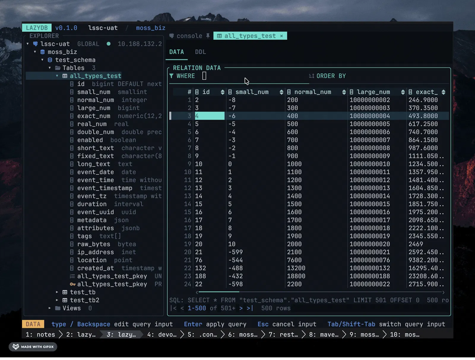 LazyDB screenshot 3