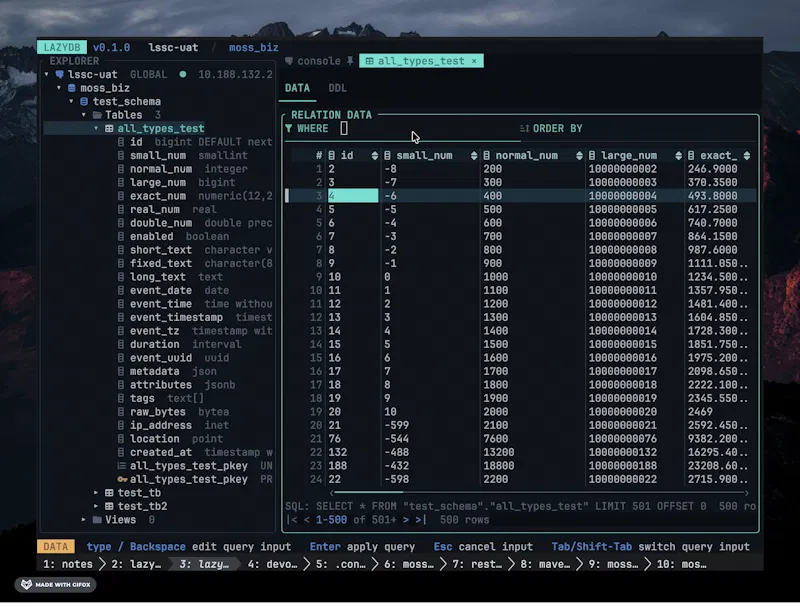 LazyDB screenshot 3