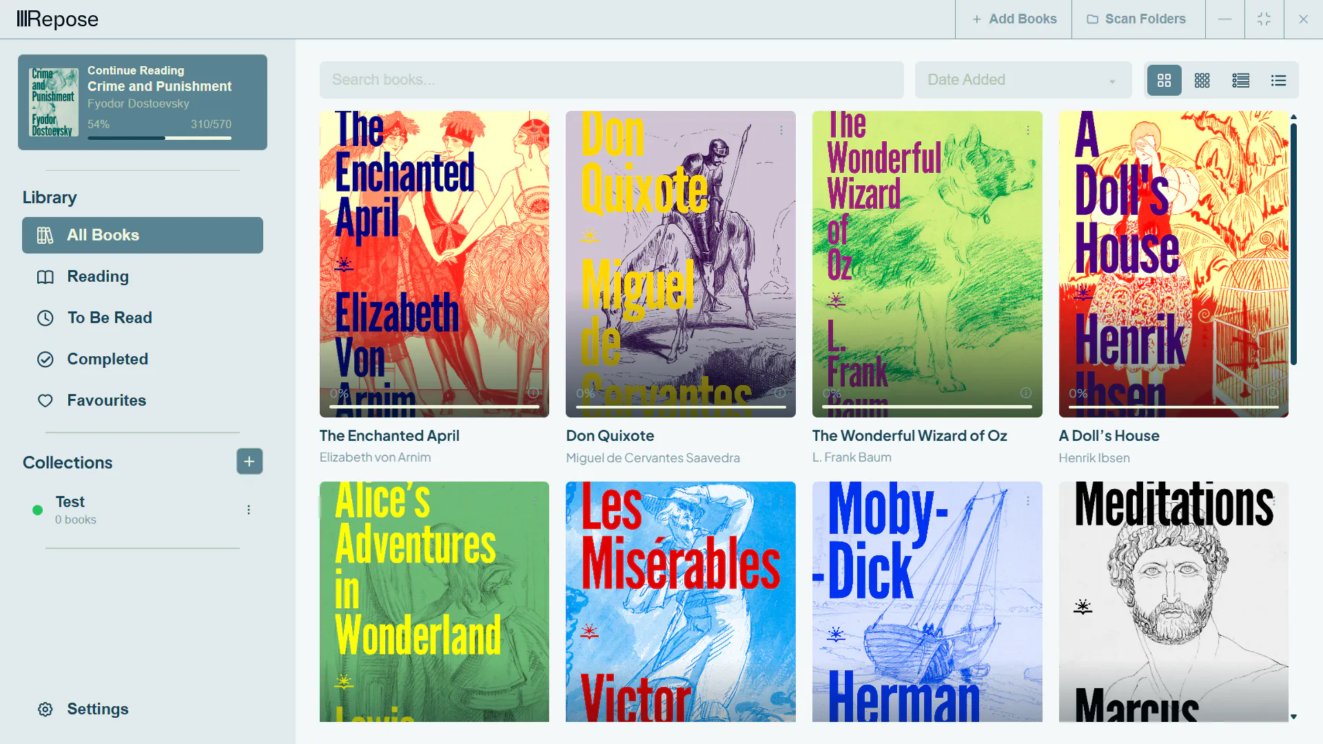 Repose - Focused Desktop EPUB reader 제품 배너