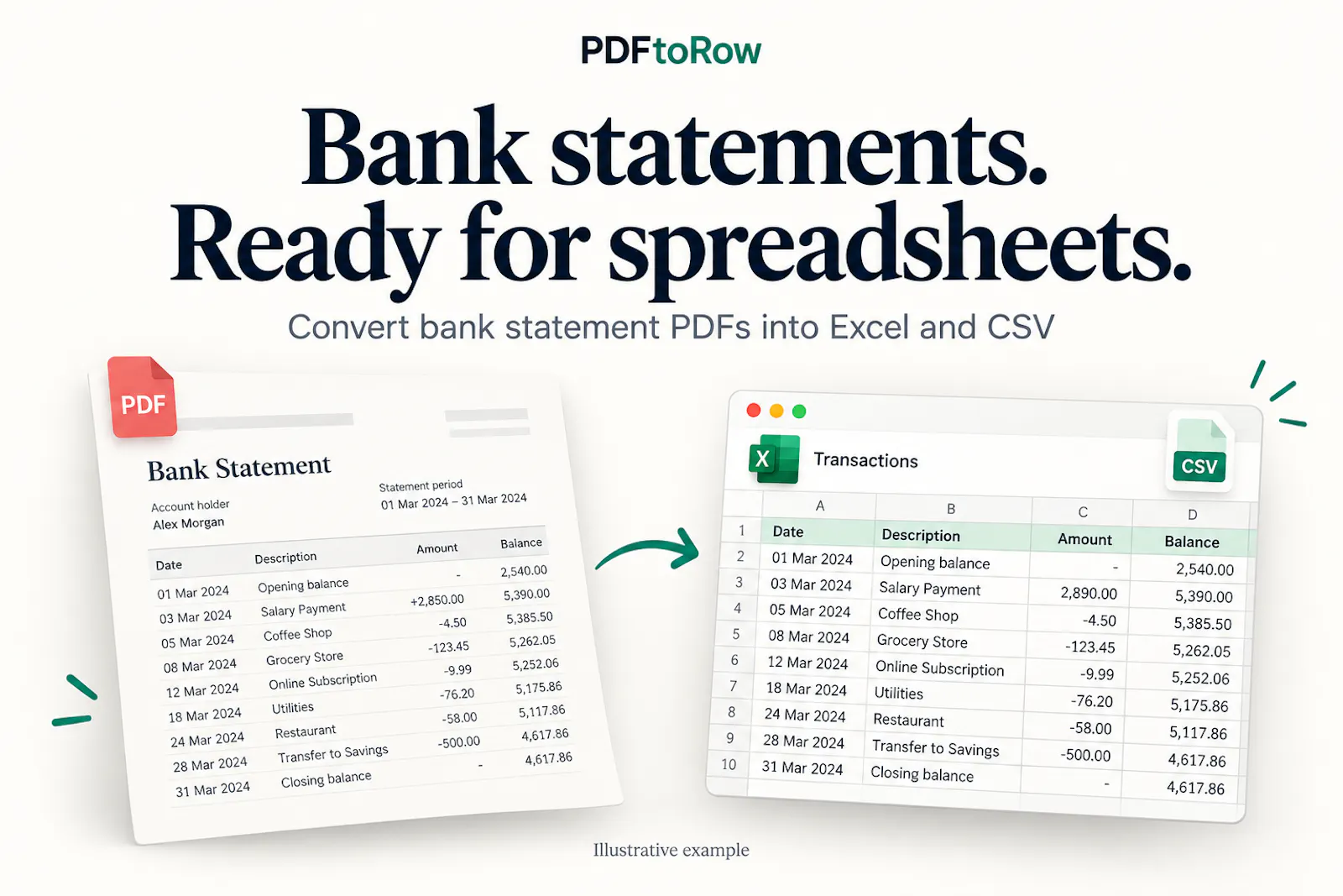 PDFtoRow screenshot 1