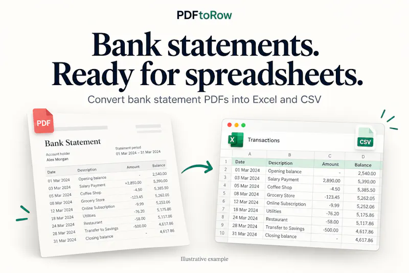 PDFtoRow screenshot 1