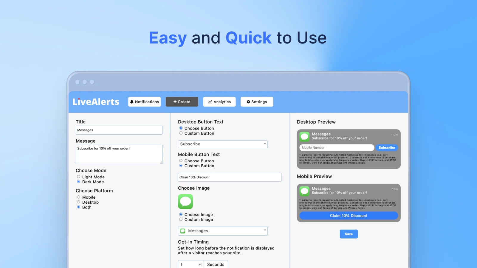 Media Livealerts Shopify App 3