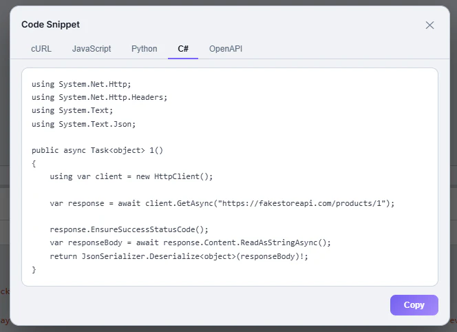 OVAPI — Free Browser Based API Client screenshot 3