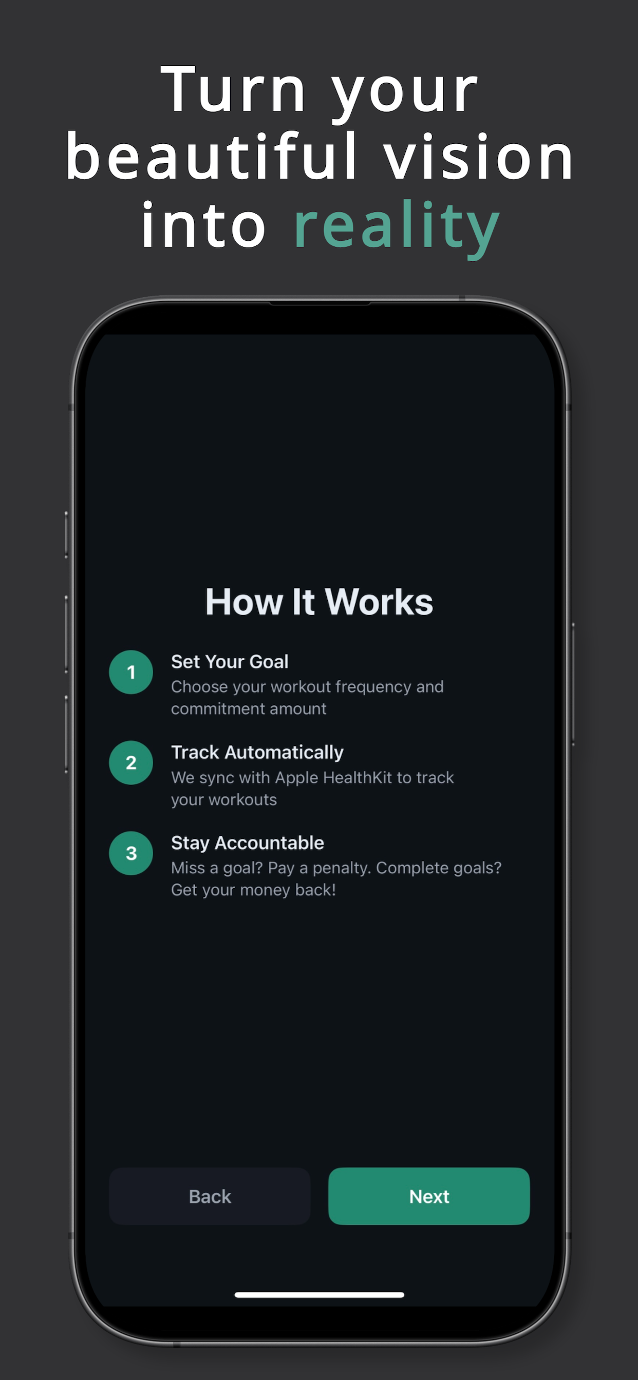 MyFitMinder - Screenshot 2 showing product features and functionality