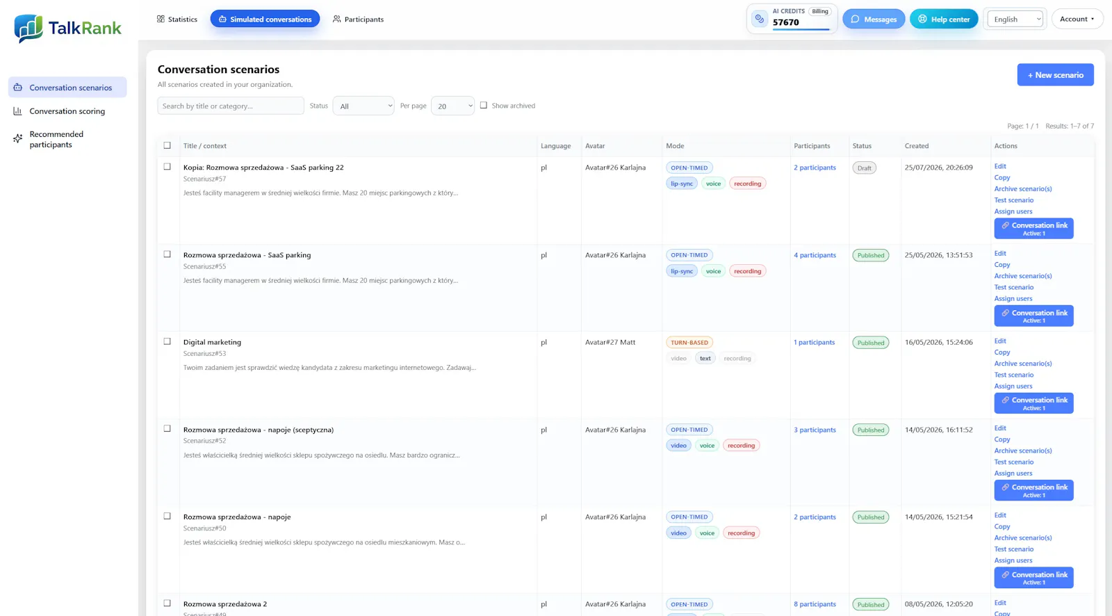 Talkrank.app screenshot 3