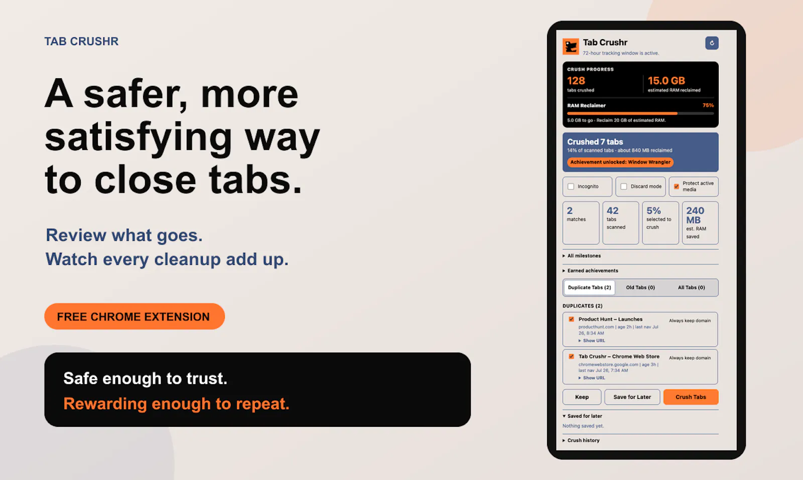 Tab Crushr screenshot 1