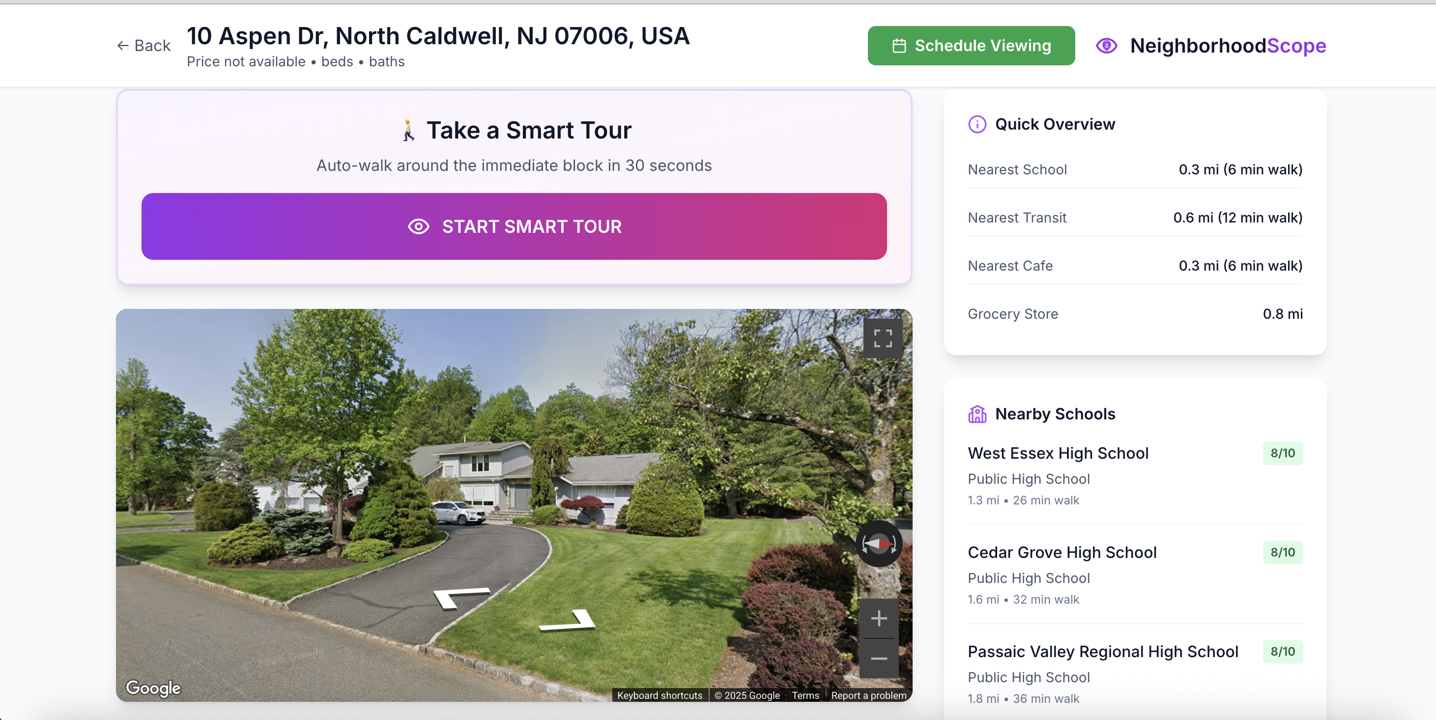 NeighborhoodScope - Screenshot 2 showing product features and functionality