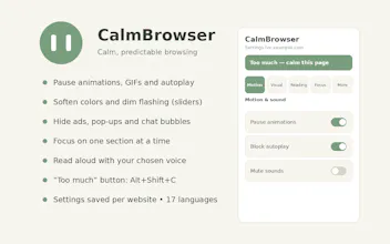CalmBrowser gallery image