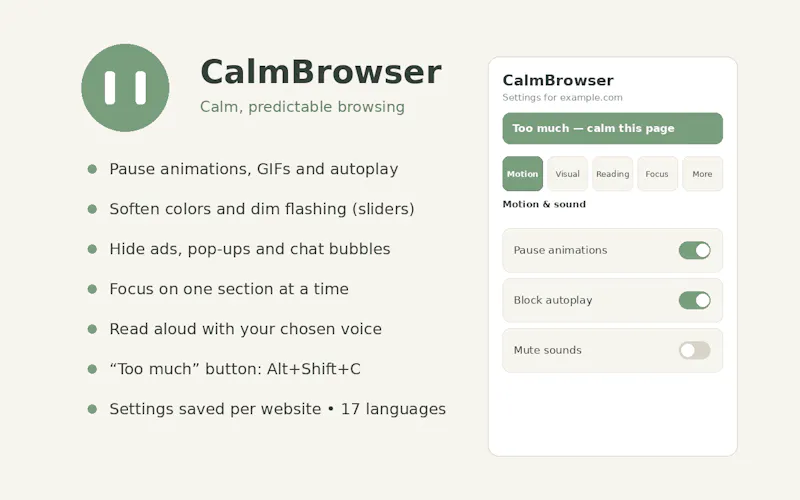 CalmBrowser screenshot 2