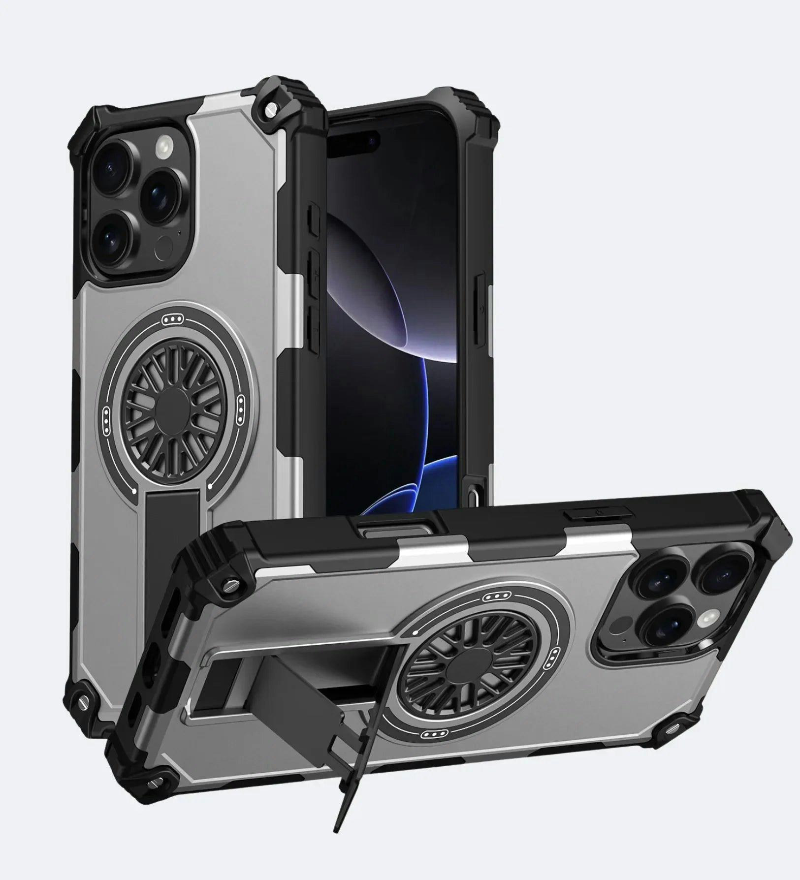 Heavy Duty Magnetic Armor iPhone Case