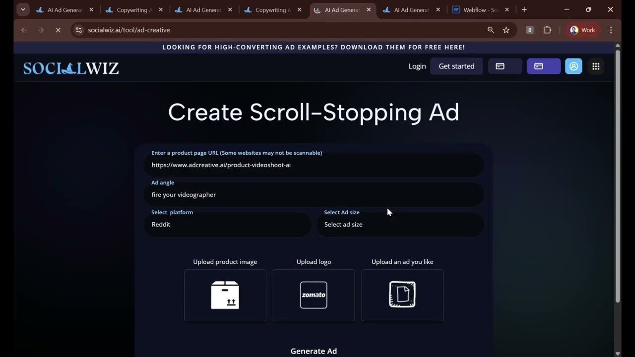Socialwiz Ad Copy Generator gallery image