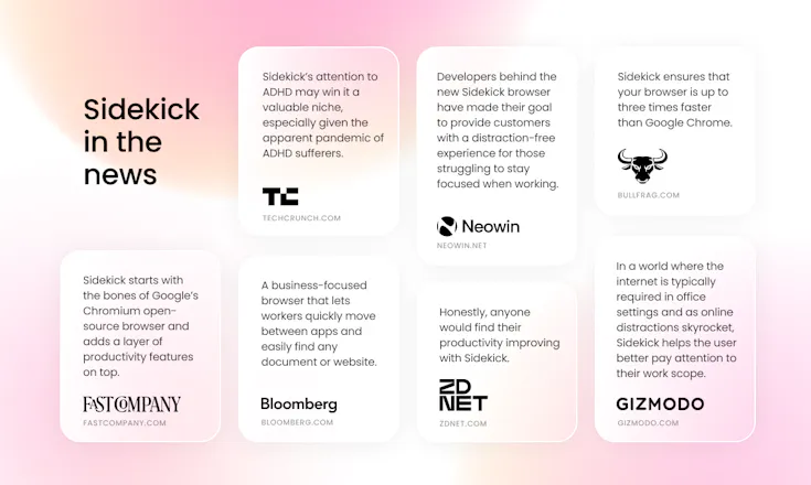 Sidekick Browser: The fastest browser built for work. | Product Hunt