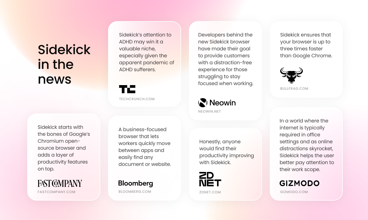 Bidekick Browser 3.0 - Рабочая станция с фокусировкой для профессионалов онлайн медиа 3