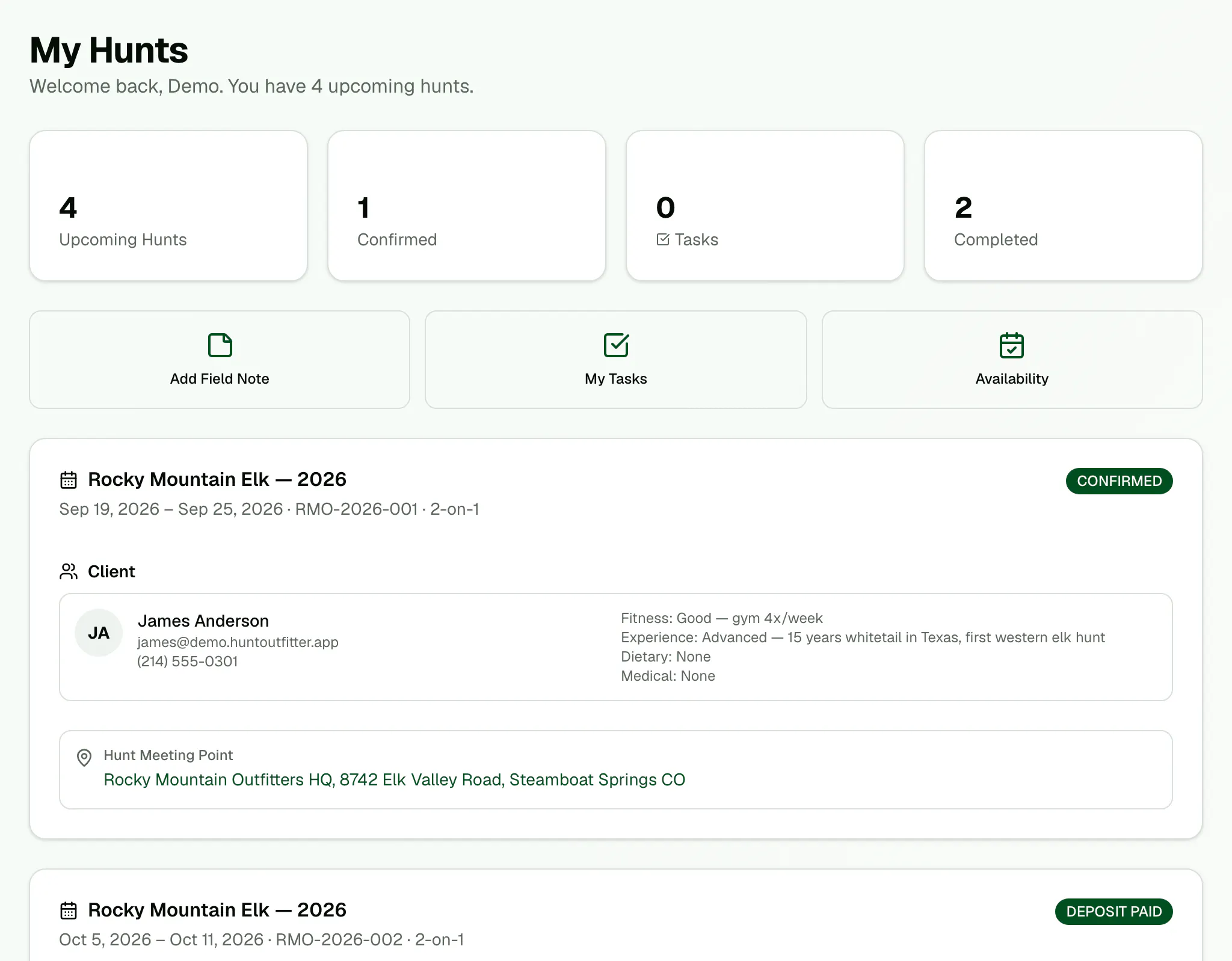 Outfitter Booking & Management Software gallery image