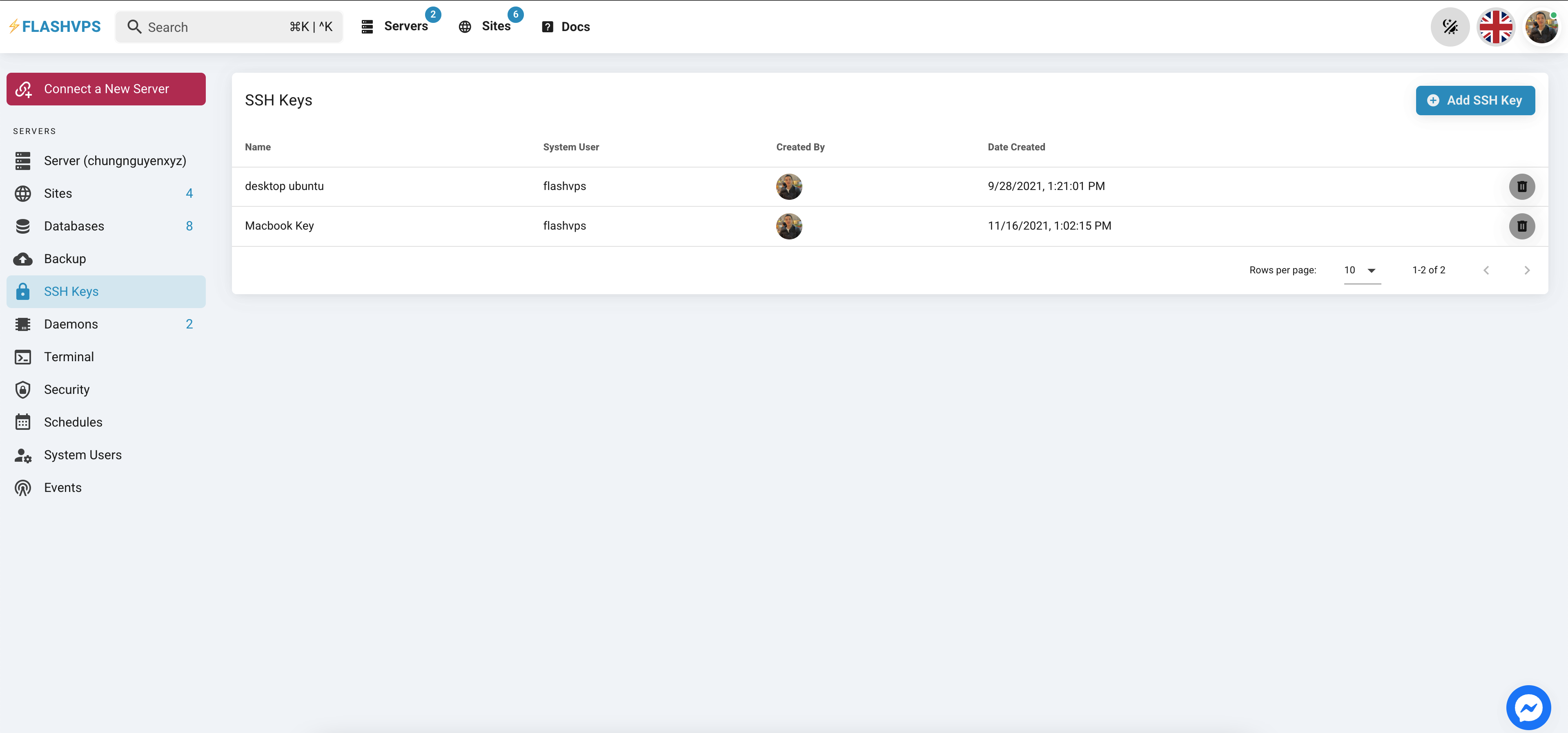 FlashVPS gallery image