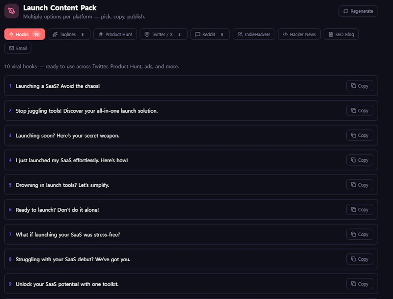 LaunchKit Ship &Promote Your SaaS Faster screenshot 5