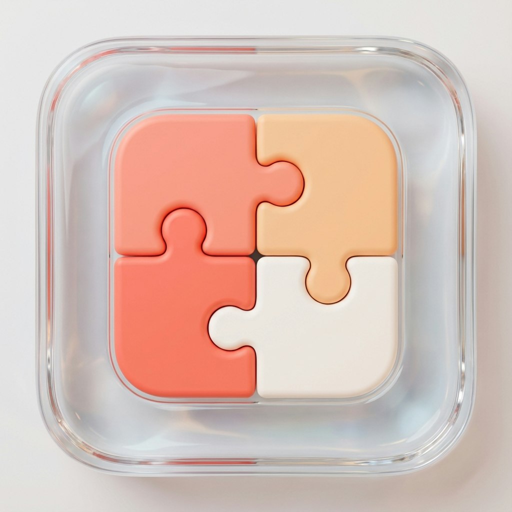 Pieceful - AI baby journal - Product Hunt launch logo and brand identity