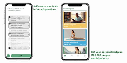 Healactively back wellness app gallery image
