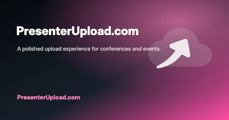 Presenter Upload screenshot 2