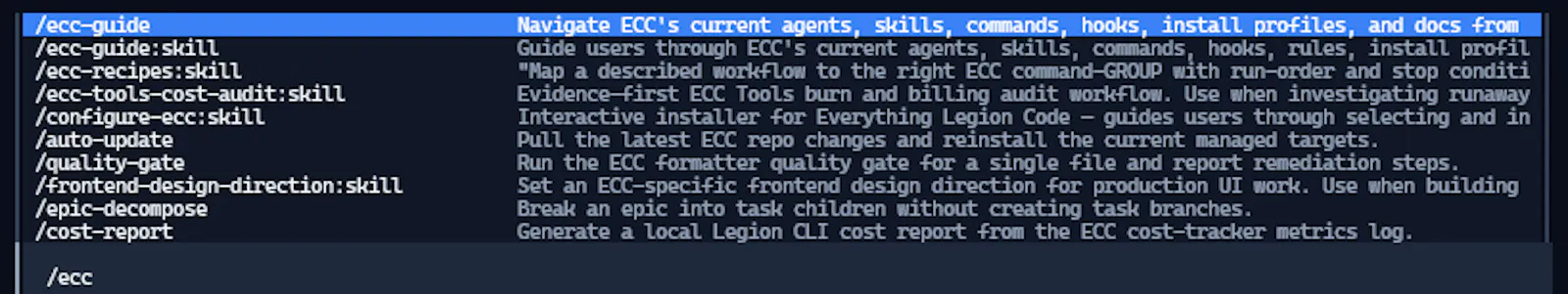 Legion CLI screenshot 5