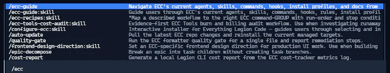 Legion CLI screenshot 5