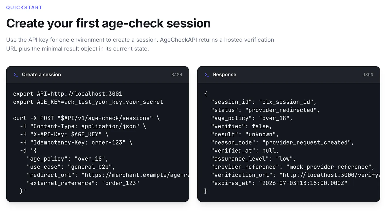 AgeCheck API screenshot 1
