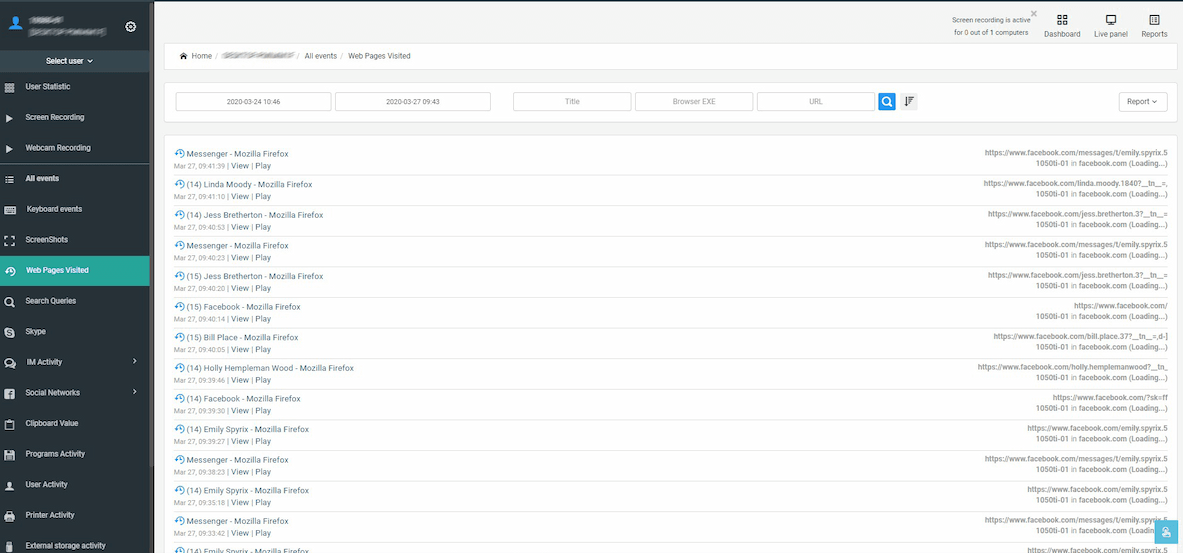 Spyrix - Screenshot 4 showing product features and functionality