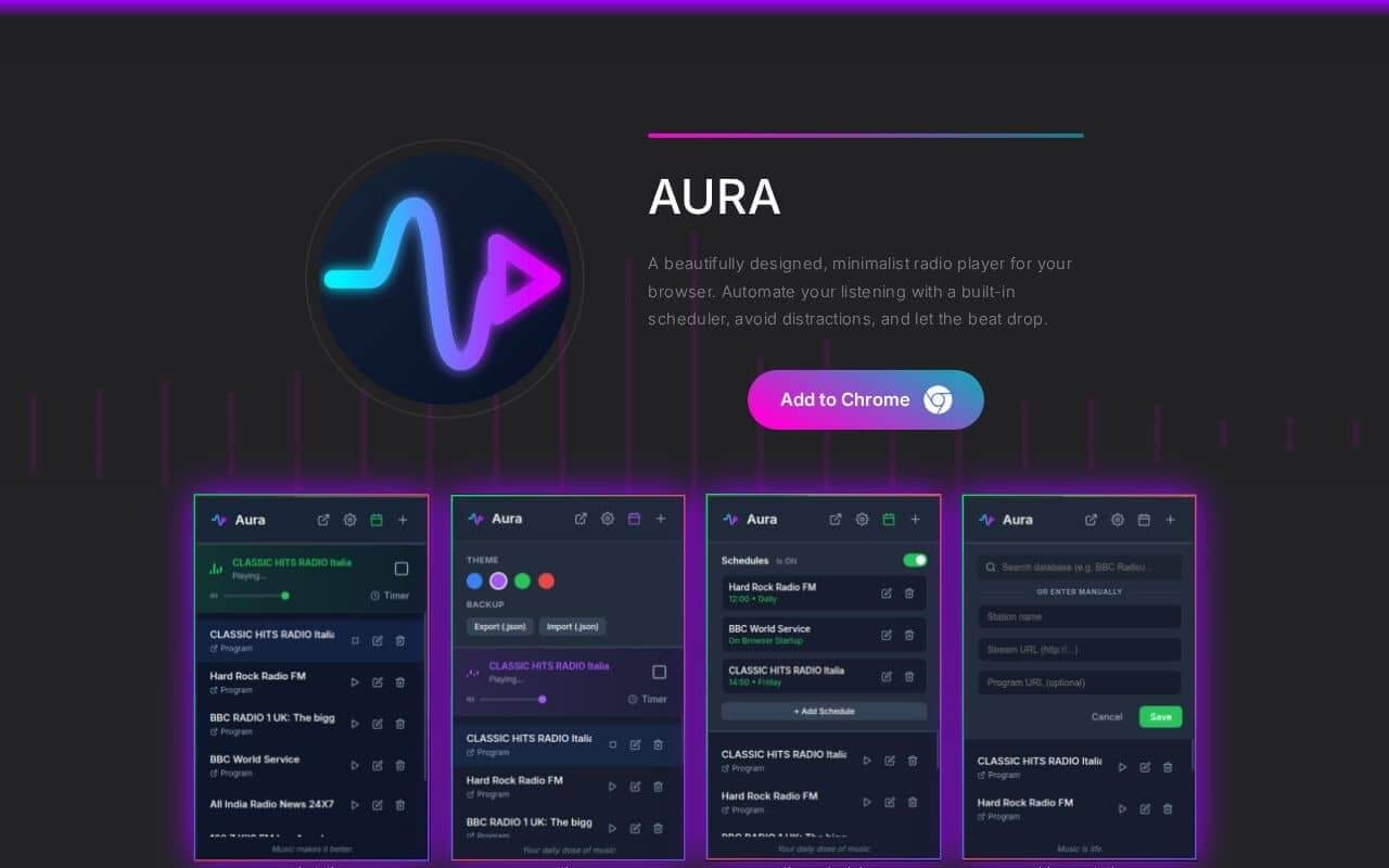 Aura - Simple Radio Player gallery image