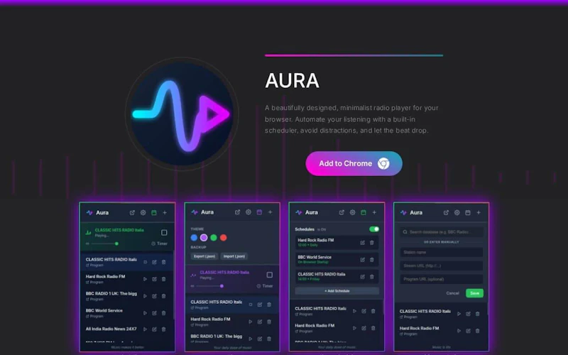 Aura - Simple Radio Player screenshot 1
