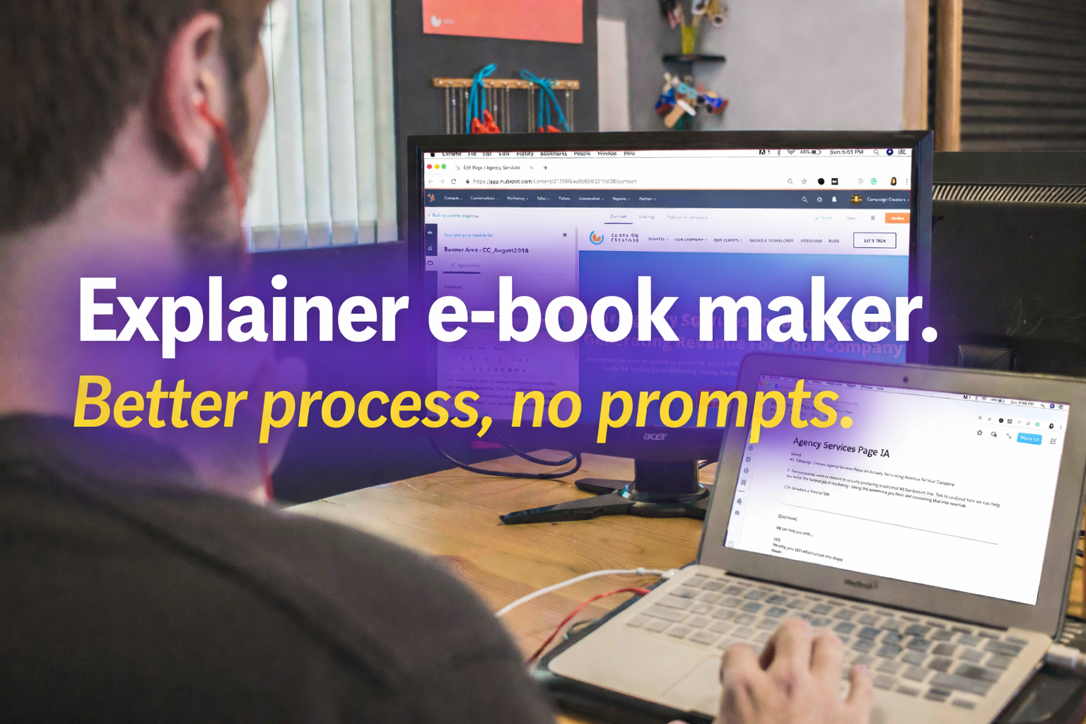 AI Generated Explainer Ebook Maker - Main product screenshot demonstrating key features and user interface