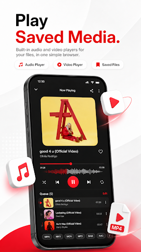 A Private Browser, Downloader& music hub gallery image