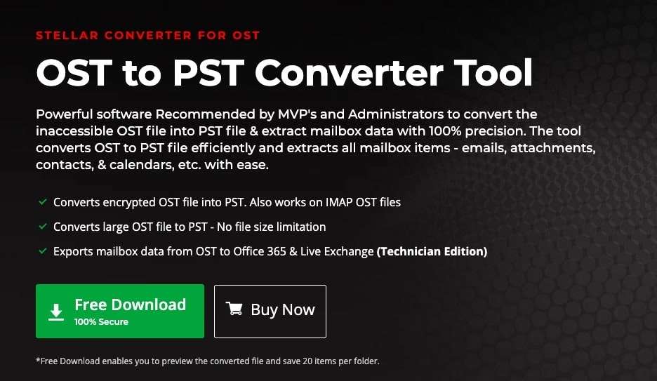 Stellar OST To PST Converter Tool gallery image