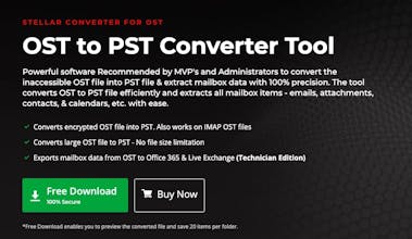 Stellar OST To PST Converter Tool gallery image