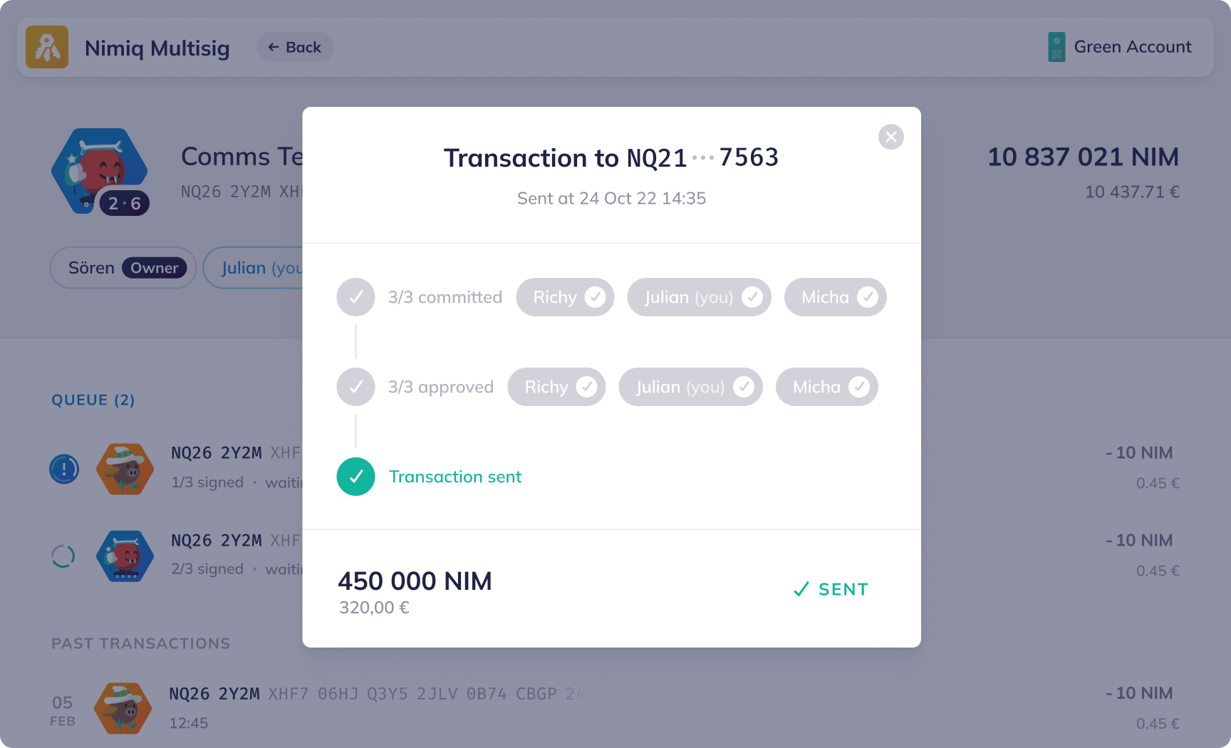 Nimiq Multisig gallery image
