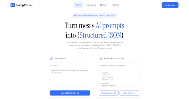 PromptStruct screenshot 1