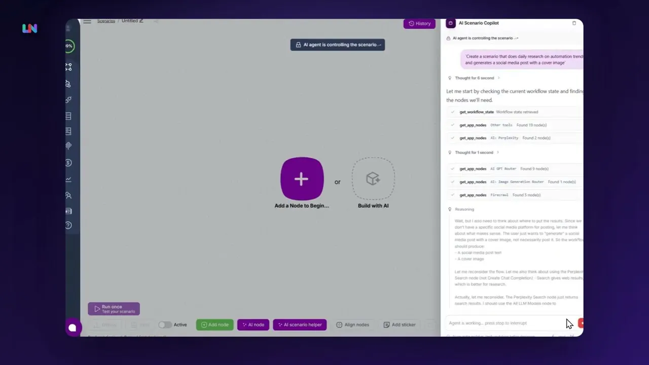 Latenode AI Workflow Builder gallery image
