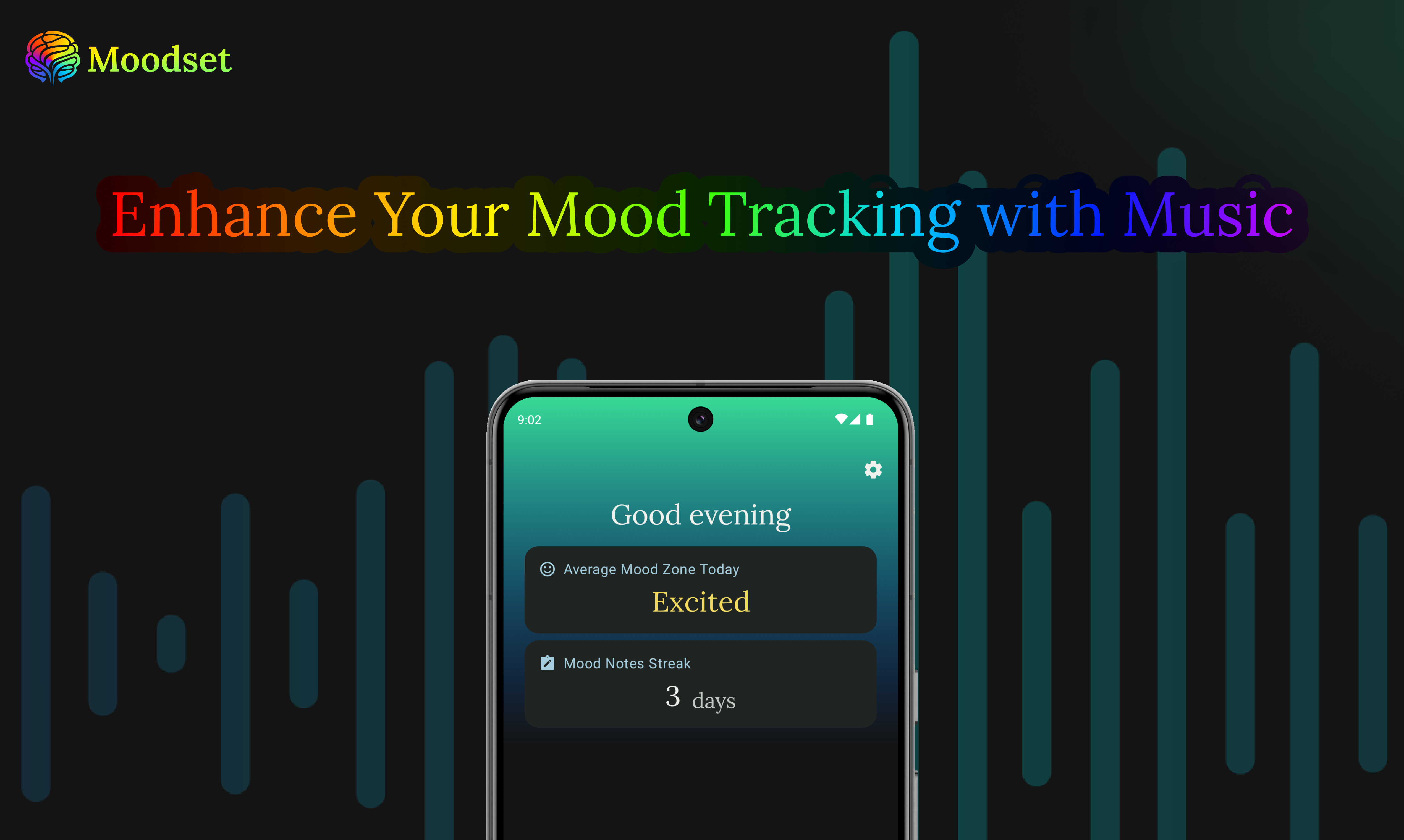 moodset - Mood tracking enhanced by music