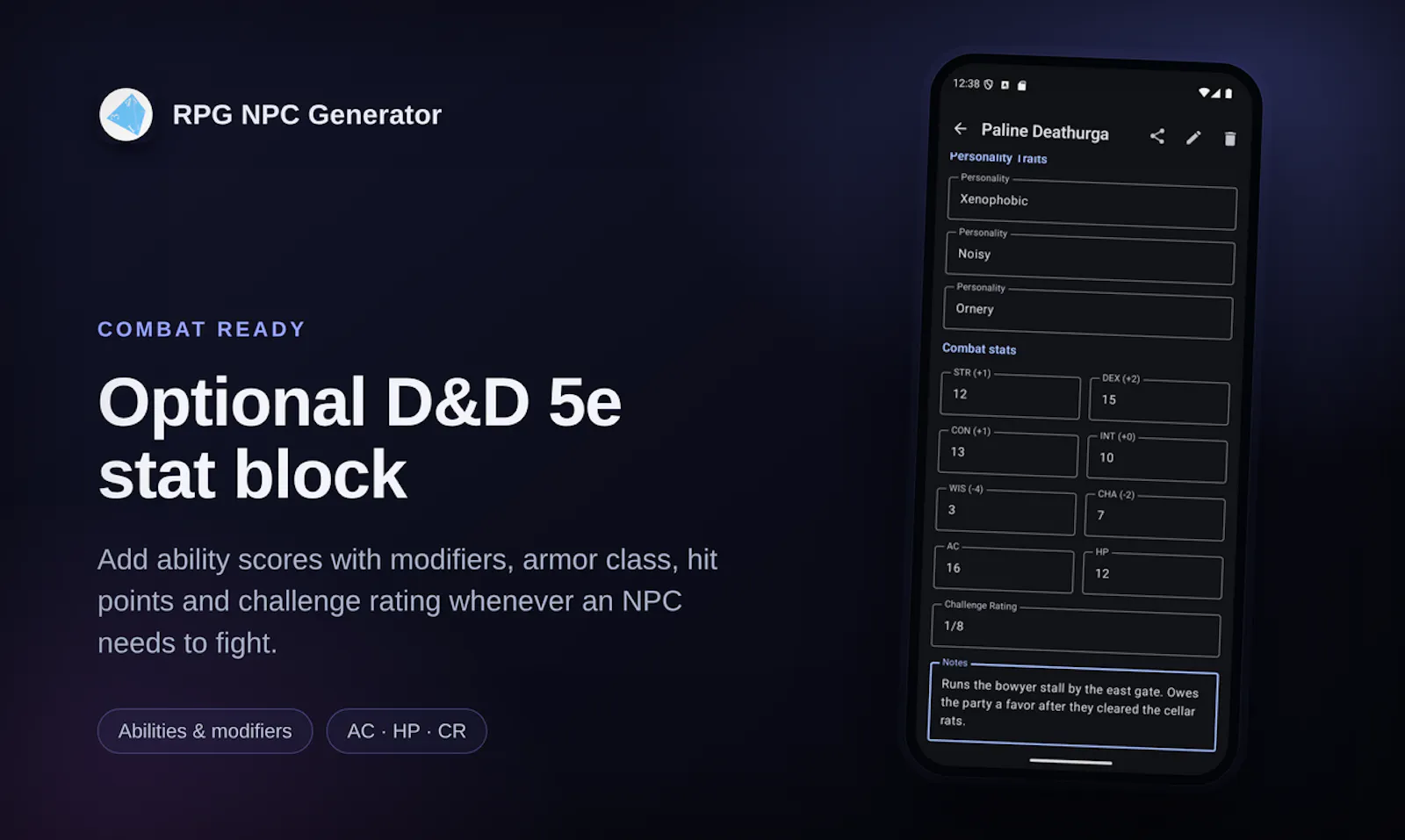 RPG NPC Generator screenshot 4