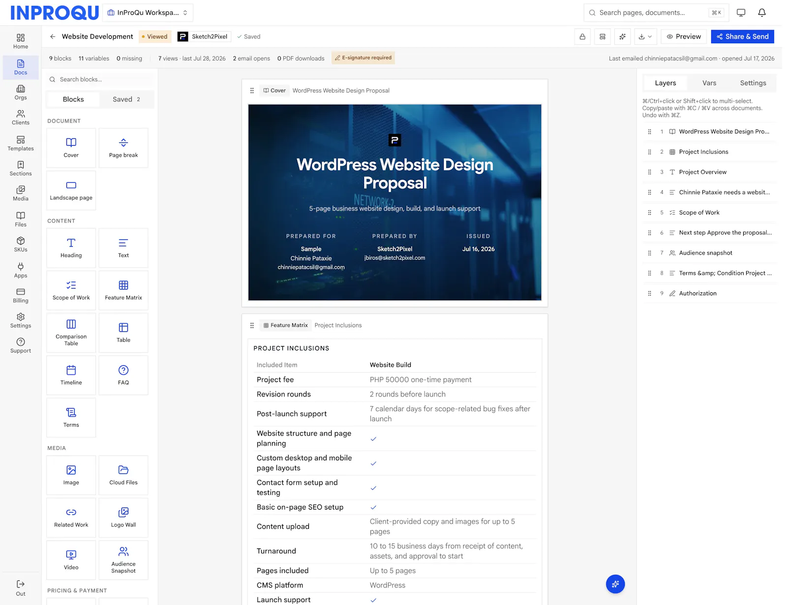 InProQu screenshot 2