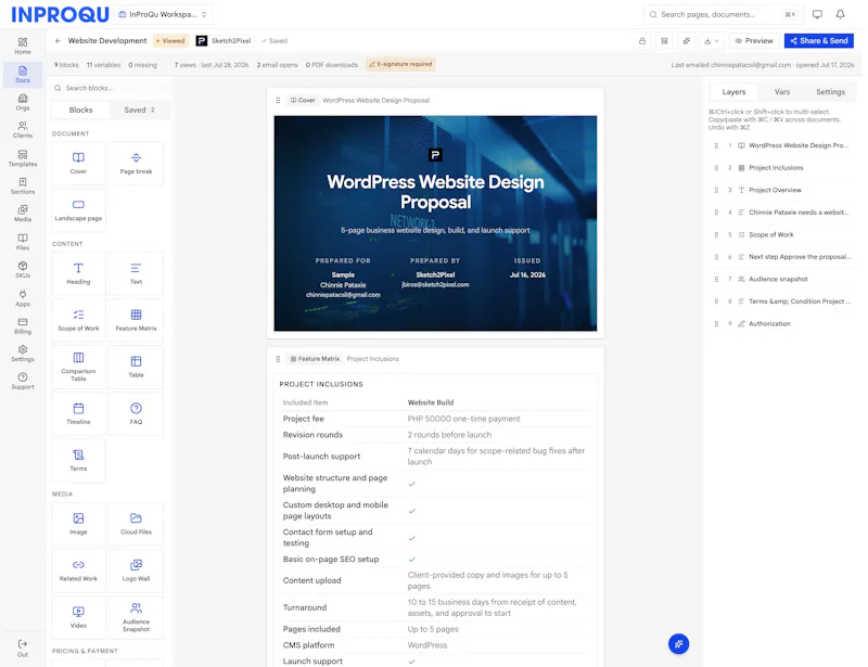 InProQu screenshot 2