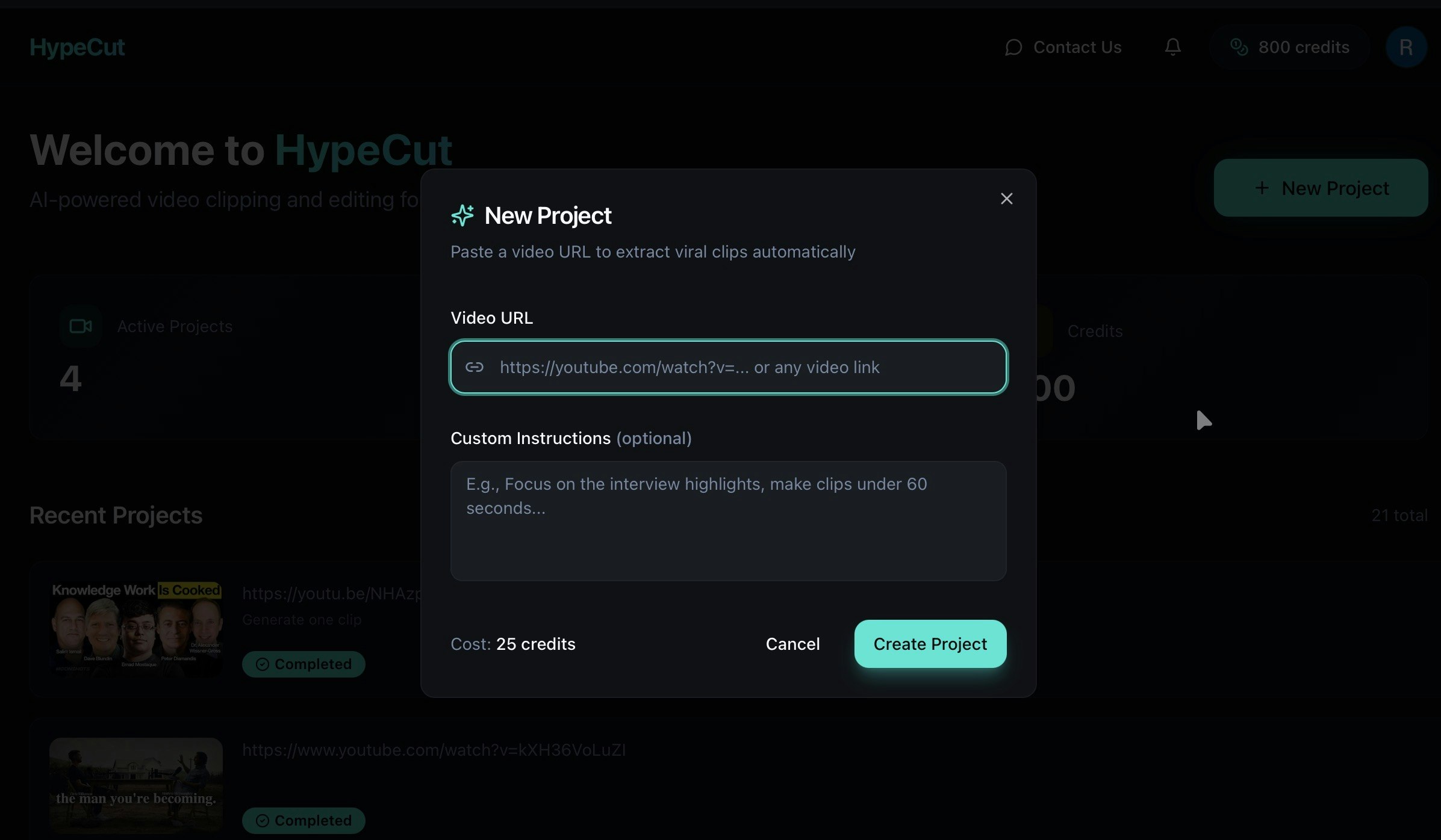 HypeCut - Screenshot 2 showing product features and functionality