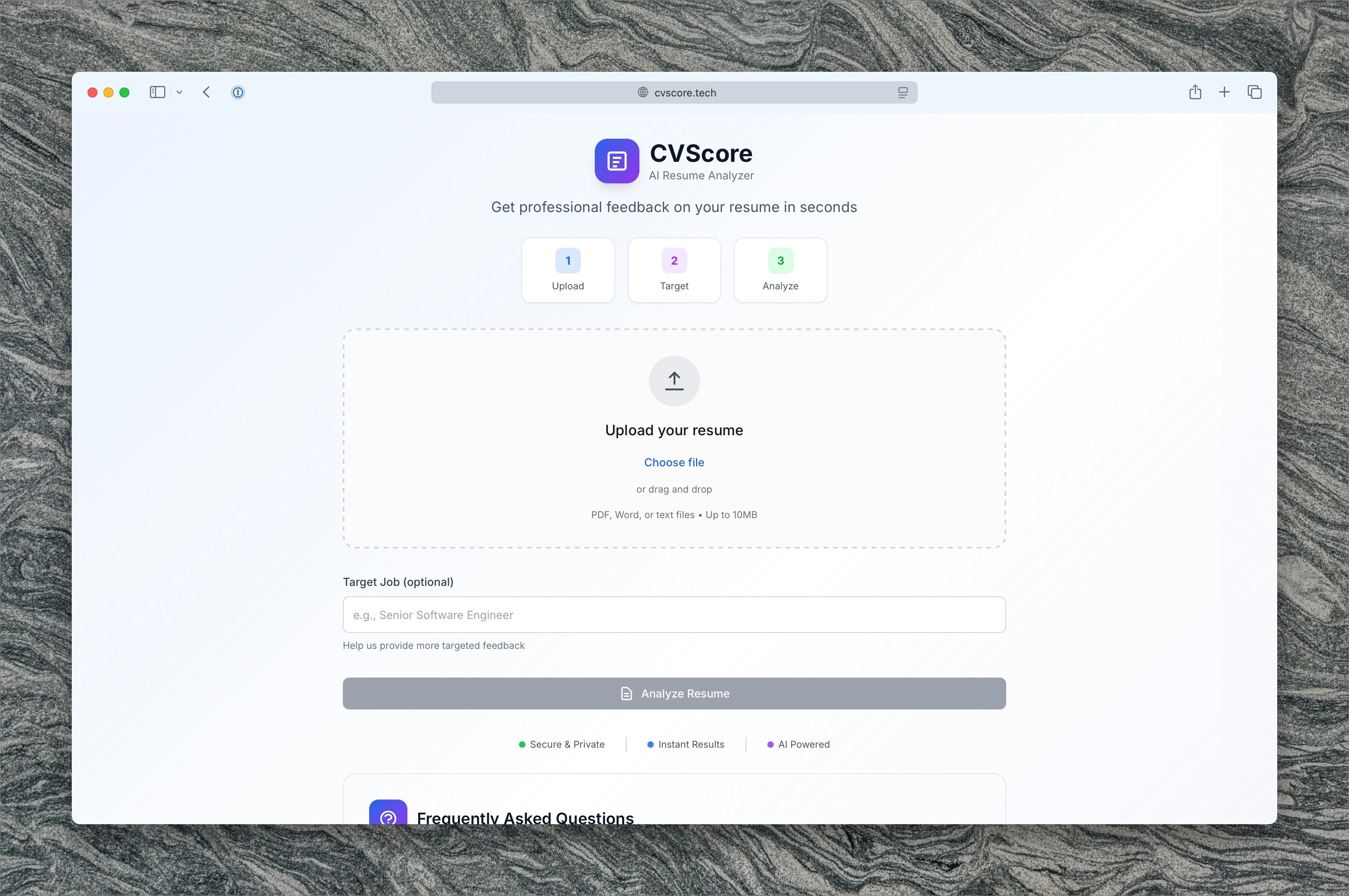 CVSCORE - Мгновенная обратная связь и оптимизация ATS медиа 1