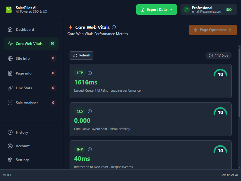Média Vendeuse AI - Assistant SEO et UX - Extension Chrome 8