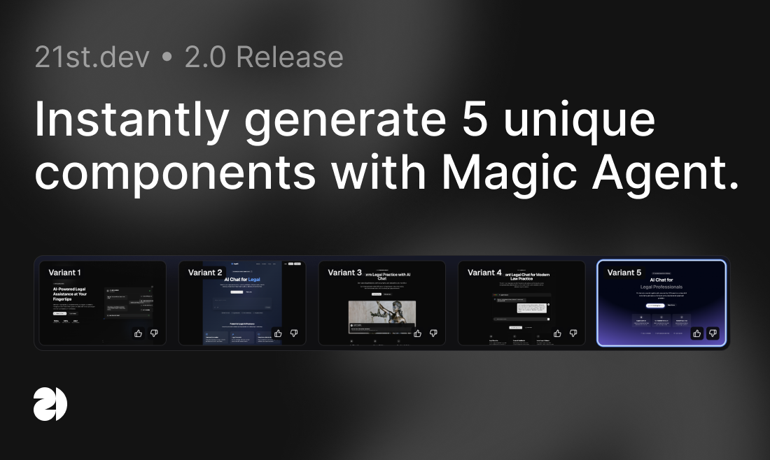 21st.dev 2.0 - Crea, remix e condividi i componenti dell'interfaccia utente con AI media 1