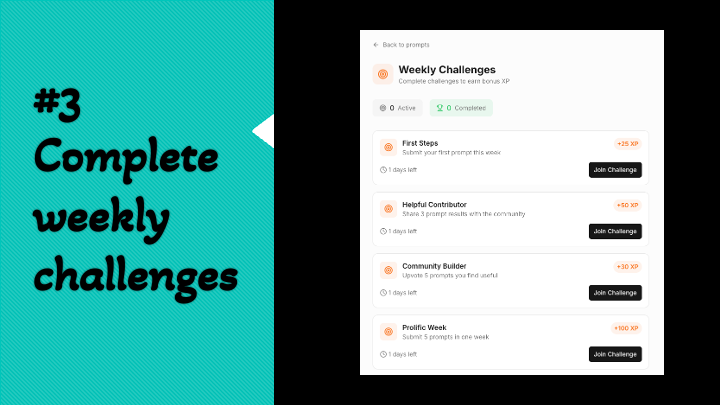 Give Me A Prompt - Screenshot 4 showing product features and functionality