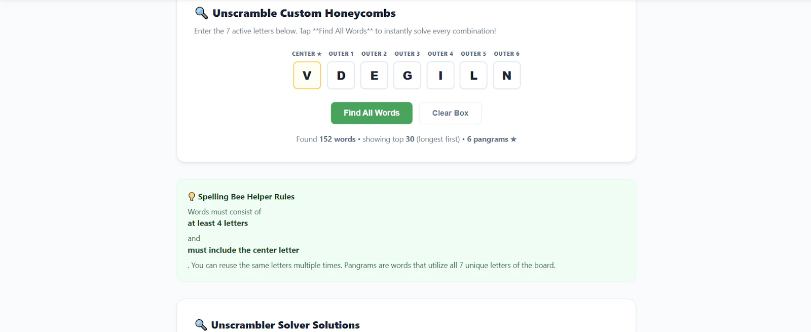 10LetterWords | Spelling Bee Solver screenshot 2