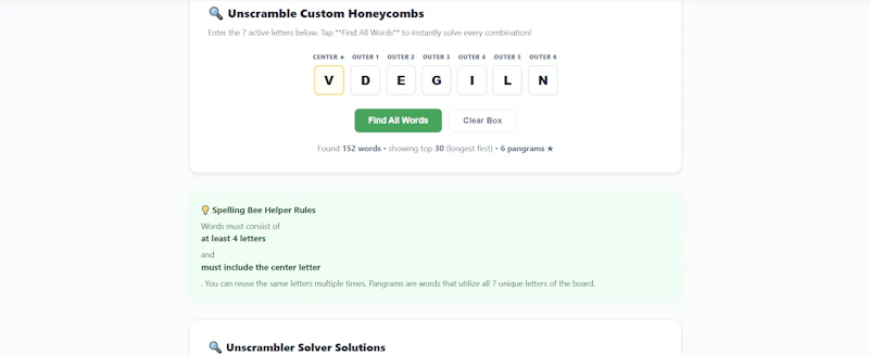 10LetterWords | Spelling Bee Solver screenshot 2