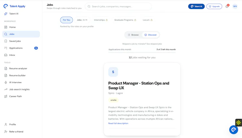 Find Your Next Opportunity · TalentApply screenshot 5